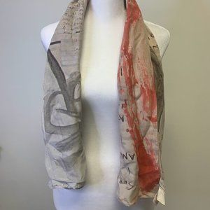 EACHxOTHER Scarf with Artistic Detailing